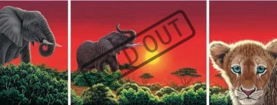 Puzzle RAVENSBURGER 1000 dílků - Schimmel, Afrika
