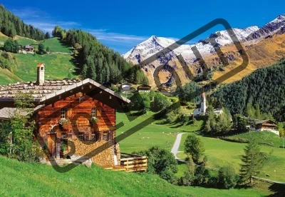Puzzle CASTORLAND 1500 dílků - Ahrntal, Jižní Tyrolsko