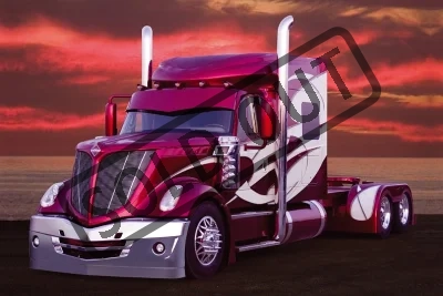 Dětské puzzle TREFL 54 dílků - Americké kamiony: Truck C