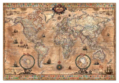 Puzzle EDUCA 1000 dílků - Antická mapa světa