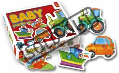 Puzzle pro nejmenší TREFL - Baby puzzle Dopravní prostředky (4v1)