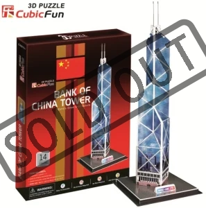 3D puzzle CUBICFUN - Bank of China Tower 3D, Hongkong