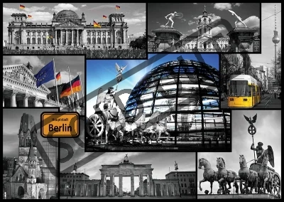 Puzzle TREFL 500 dílků - Berlín - koláž, Německo