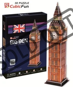 3D puzzle CUBICFUN - Big Ben 3D (malý), Londýn