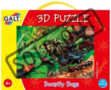 Dětské puzzle s 3D efektem GALT 100 dílků - Brouci