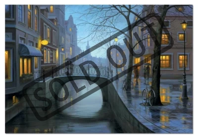 Puzzle EDUCA 500 dílků - Eugene Lushpin, Deštivý večer