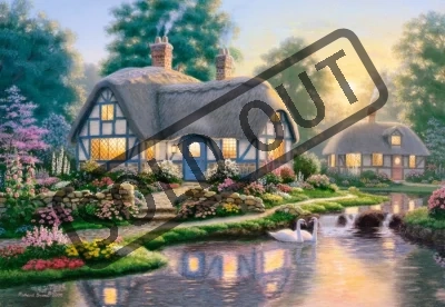 Puzzle CASTORLAND 1000 dílků - Domečky u řeky