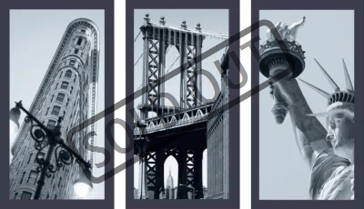 Puzzle RAVENSBURGER 3x500 dílků - Dominanty New Yorku