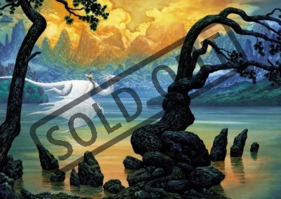 Puzzle RAVENSBURGER 1000 dílků - Ciruelo, Dračí jezdec
