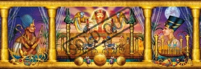 Puzzle CLEMENTONI 1000 dílků - C.Marchetti, Egyptský triptych