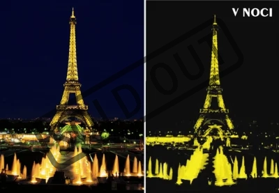 Svítící puzzle EDUCA 1000 dílků - Eiffelova věž, Paříž