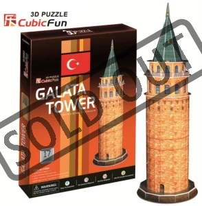 3D puzzle CUBICFUN - Galatská věž 3D, Istanbul