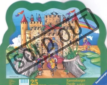 Deskové puzzle RAVENSBURGER 25 dílků - Hrad