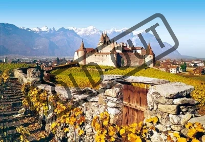 Puzzle CASTORLAND 1000 dílků - Hrad Aigle, Švýcarsko