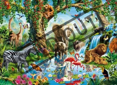 Puzzle CLEMENTONI | Zvířata u jezera  2000 dílků
