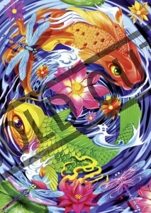 Puzzle SCHMIDT 1000 dílků - Michael Searle, Koi kapři - Tattoo Art