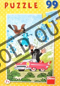 Dětské puzzle DINO 99 dílků - Krtek a kalhotky, v autíčku