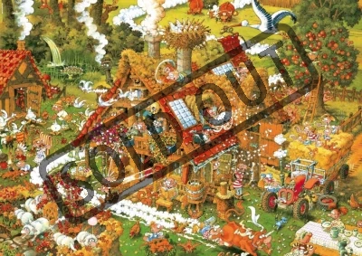 Puzzle HEYE 1500 dílků - M.Ryba, Legrační farma / Triangular