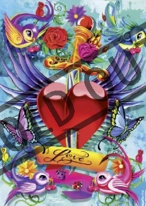 Puzzle SCHMIDT 1000 dílků - Michael Searle, Love - Tattoo Art