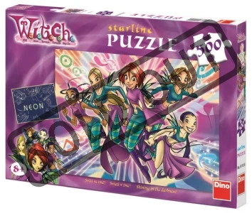 Svítící puzzle DINO 500 dílků - Magické Witch