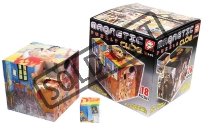 Magnetická puzzle kostka EDUCA - Umění 27 dílků