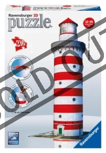 3D puzzle RAVENSBURGER 216 dílků - Maják 3D