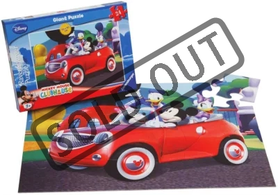 Podlahové puzzle RAVENSBURGER 24 dílků - Mickeyho klubík: Na cestách