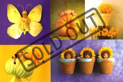 Puzzle SCHMIDT 1000 dílků - Anne Geddes, Modro žlutá kompozice