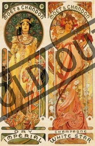 Puzzle D-TOYS 1000 dílků - Alfons Mucha, Moët & Chandon