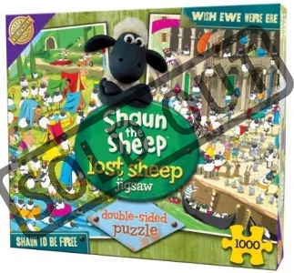 Oboustranné puzzle | Ovečka Shaun - Prázdniny, Itálie