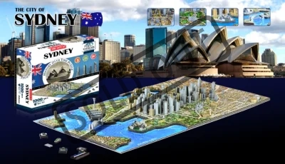 4D Cityscape Time puzzle - Sydney panorama 1023 dílků