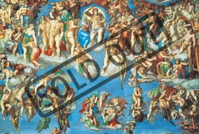 Puzzle CLEMENTONI 1000 dílků - Michelangelo, Poslední soud