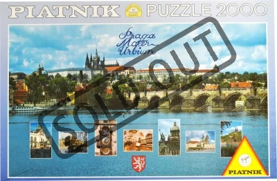 Puzzle PIATNIK 2000 dílků - Pražský hrad a Malá strana
