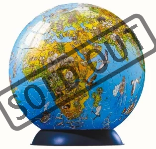Puzzleball RAVENSBURGER 240 dílků - Ilustrovaný dětský globus