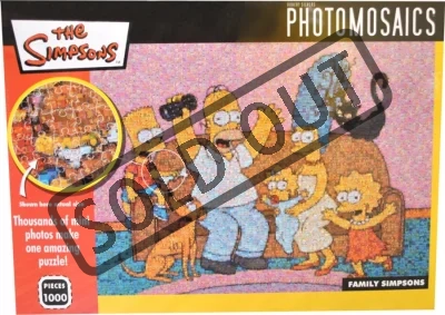 Puzzle Photomosaics 1000 dílků - Simpsonovi - rodinka