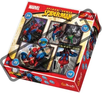 Puzzle pro děti 4v1 - Spiderman (35,48,54,70 dílků)