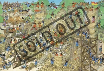 Puzzle JUMBO 5000 dílků - J. van Haasteren, Středověk - Útok na hrad