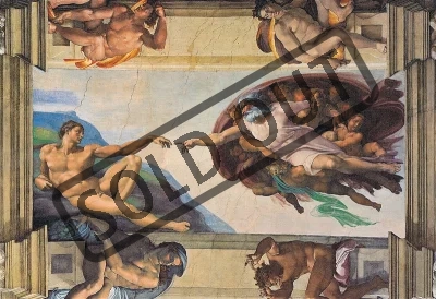 Puzzle CLEMENTONI 1000 dílků - Michelangelo, Stvoření Adama