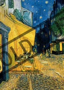 Puzzle TREFL 1000 dílků - V. van Gogh - Terasa kavárny v noci