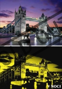 Svítící puzzle EDUCA 1000 dílků - Tower Bridge, Londýn
