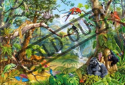 Puzzle CASTORLAND 2000 dílků - Život ukrytý v džungli
