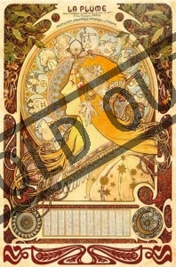 Puzzle D-TOYS 1000 dílků - Alfons Mucha, Zvěrokruh