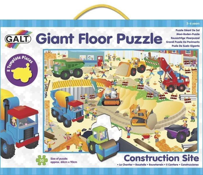 GALT Obří podlahové puzzle Staveniště 30 dílků