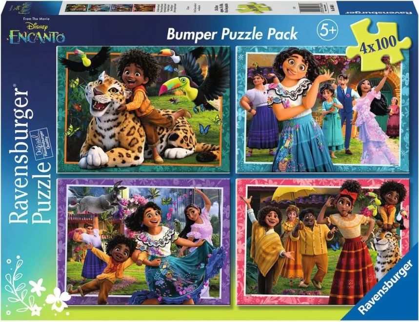 RAVENSBURGER Puzzle Disney Encanto 4x100 dílků Puzzlepuzzle.cz