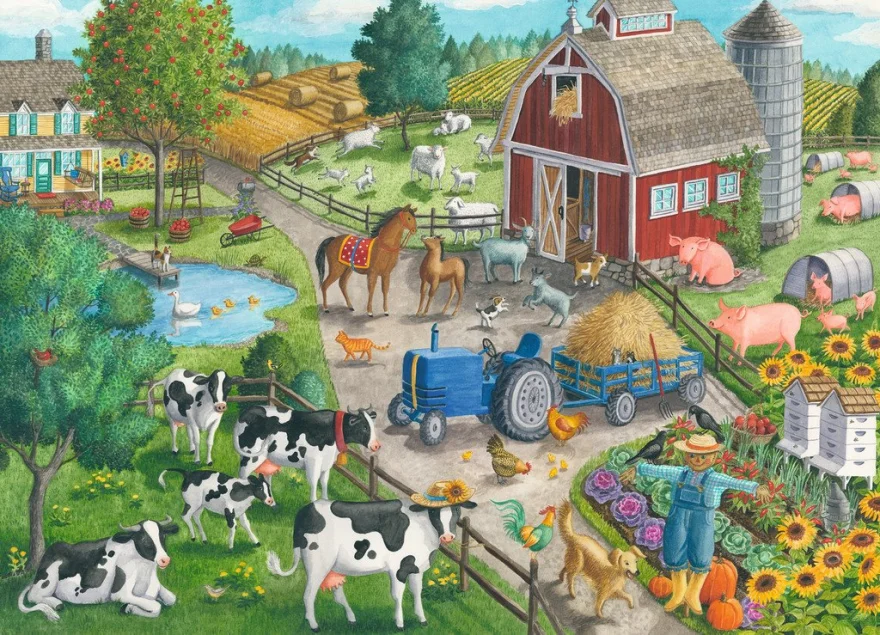RAVENSBURGER Puzzle Doma na farmě 60 dílků