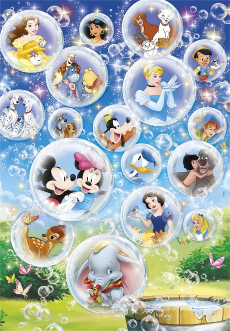 CLEMENTONI Puzzle Svět Disney 104 dílků