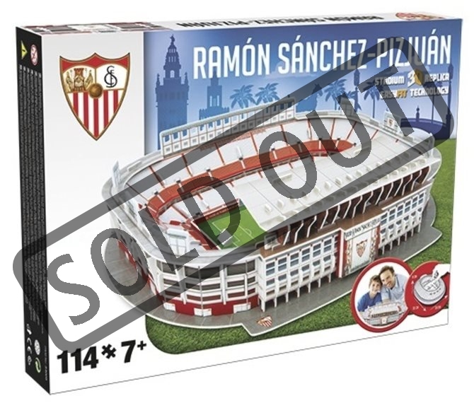 Puzzle 3D Del Estadio Ramón Sánchez-Pizjuán Del Sevilla FC, Modelo Nanostad Mini, Juguete De Construcción Para Aficionados Al Fútbol