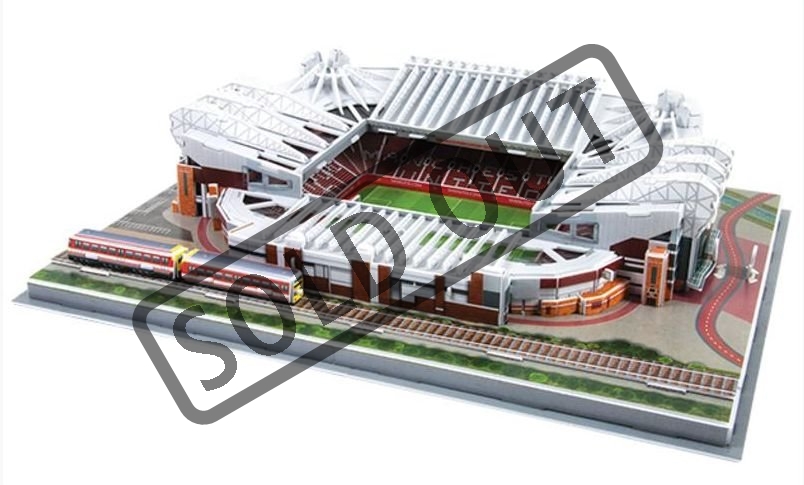 Old Trafford Modell 3D Manchester United Stadion-Puzzle – 131-teiliges Trafford Modell Zum Zusammenbauen Fußballstadion Puzzle 3D