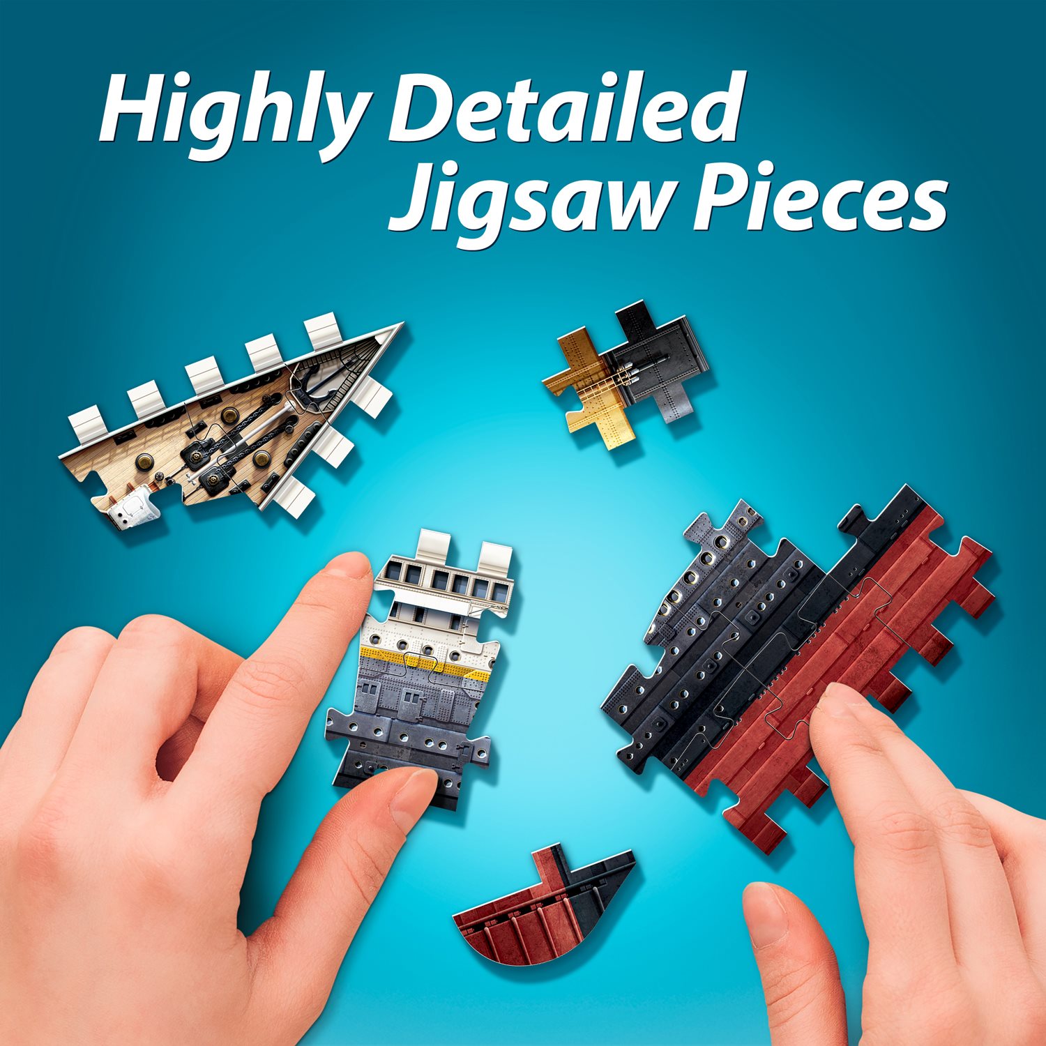 WREBBIT 3D puzzle Titanic 440 dílků Puzzlepuzzle.cz