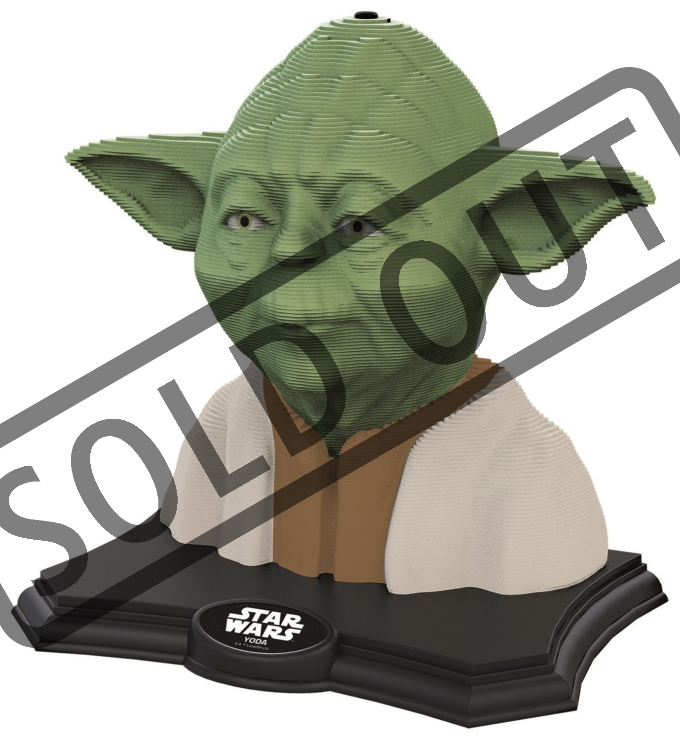 EDUCA 3D Puzzle Yoda 160 dílků s barvami Puzzlepuzzle.cz